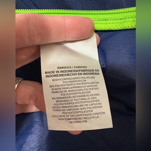 Men's Nike Navy Seattle Seahawks Sideline Alpha Fly Rush Pullover Jacket XL - Picture 7 of 14